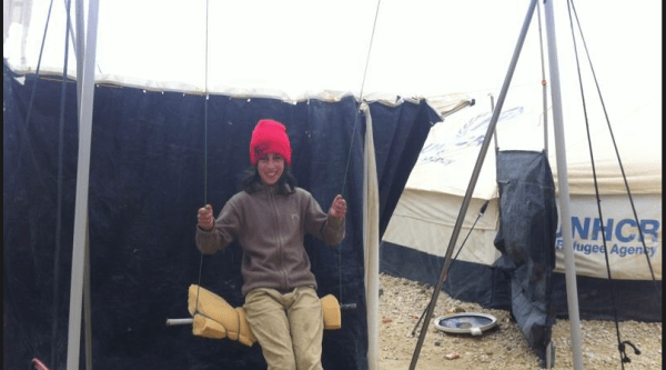 In Zaatari refugee camp.